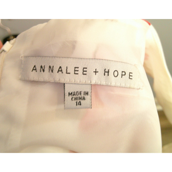 Annalee + Hope Women's 14 Sleeveless Floral Dress White, Pink Floral - Picture 7 of 8